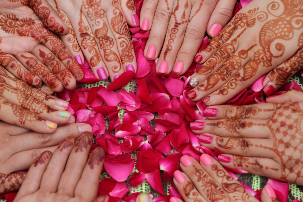 Beautiful haldi and mehndi ceremony