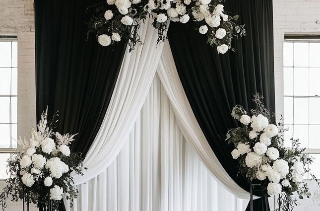 Elegant reception setup