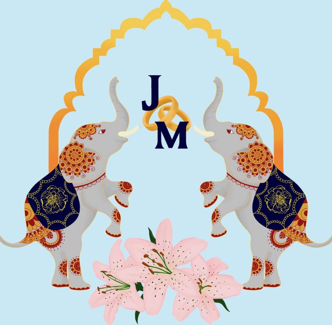 Ternjyot & Michael Wedding Logo